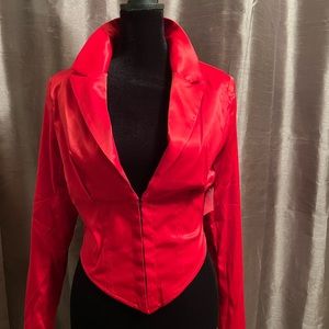 Beautiful Red Mid Jacket never worn.